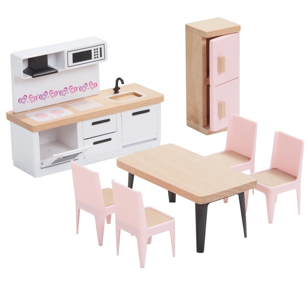 2Kids Toys Set mobilier cu familie 5 în 1