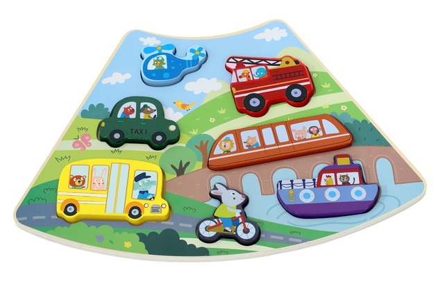2Kids Toys Fa puzzle Kör összekapcsolható 6 az 1-ben