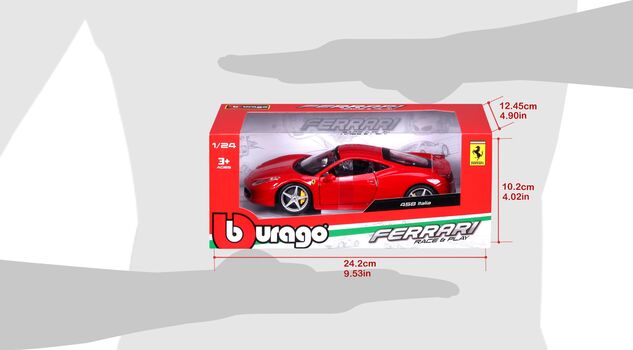 Bburago 1:24 Ferrari 458 Italia Rot