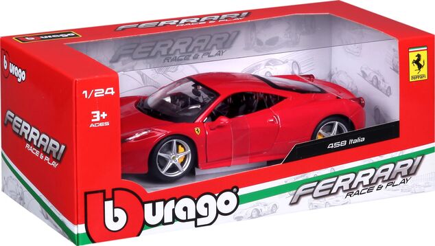 Bburago 1:24 Ferrari 458 Italia Rot