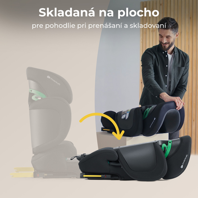 KINDERKRAFT SELECT Siège auto i-Size XPAND 2 i-Size 100-150 cm Graphite Black, Premium