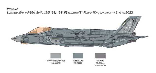 Model Kit letadlo 1464 - F-35A Lightning II (Beast Mode) (1:72)