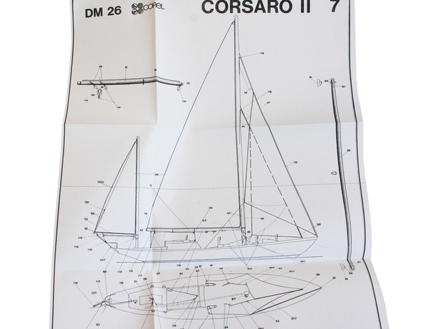 COREL Corsaro II plachetnica 1:24 kit