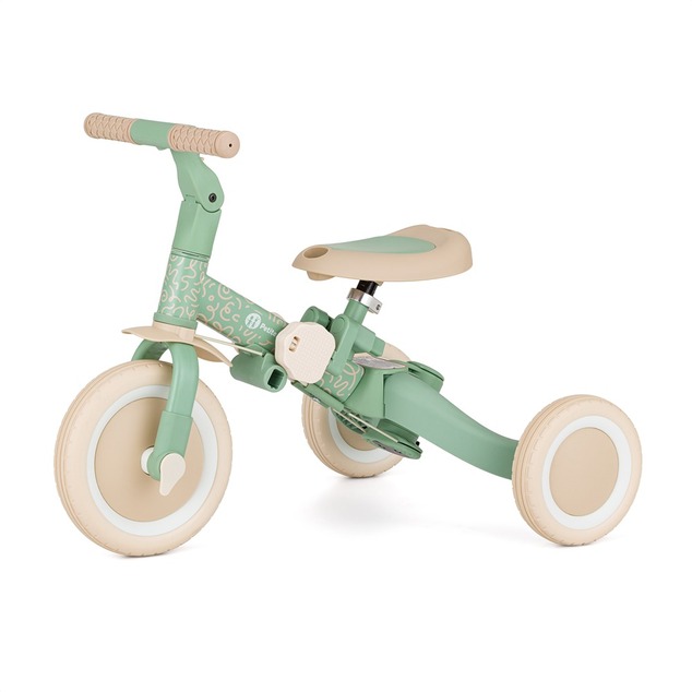 PETITE&amp;MARS Trojkolka multifunkčná 5v1 Turbo - limitovaná edícia Green Twist