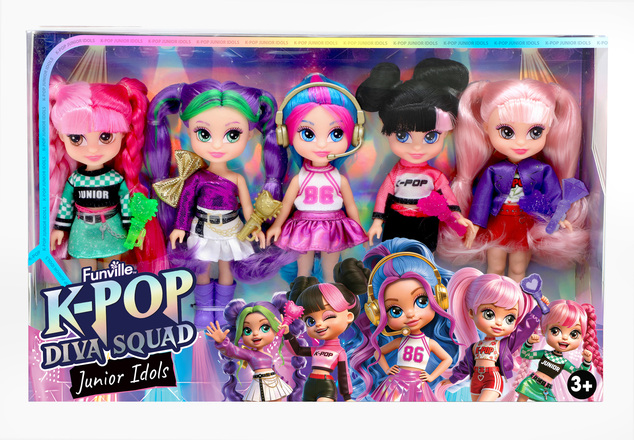 K-Pop Diva Squad Junior – set di 5 bambole 13 cm