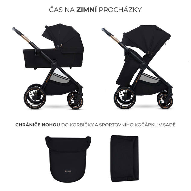Kinderkraft Kočík kombinovaný Nea 2 2v1 Midnigth Black