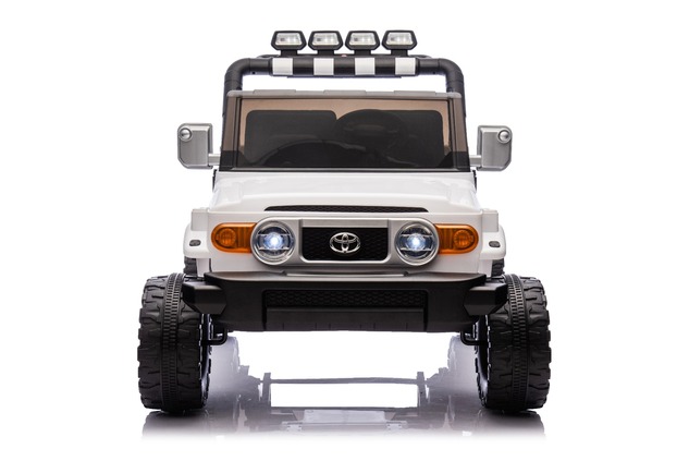 Elektrické autíčko Toyota FJ Cruiser XXL s pohonom 4x4, licencované (Dvojmiestne), biele,