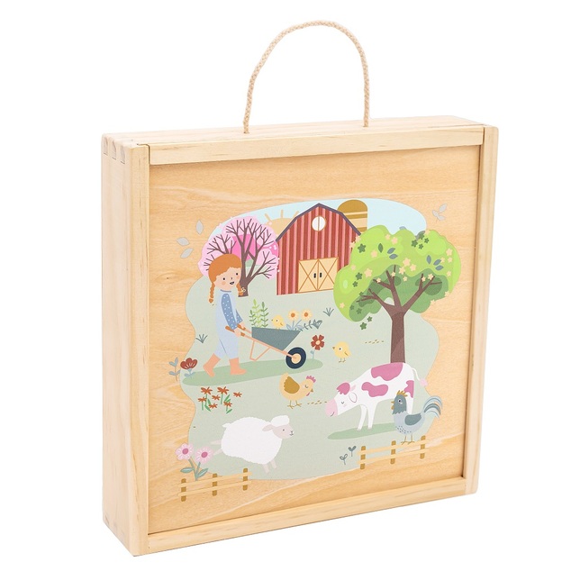 2Kids Toys Puzzle fa dobozban Négy évszak