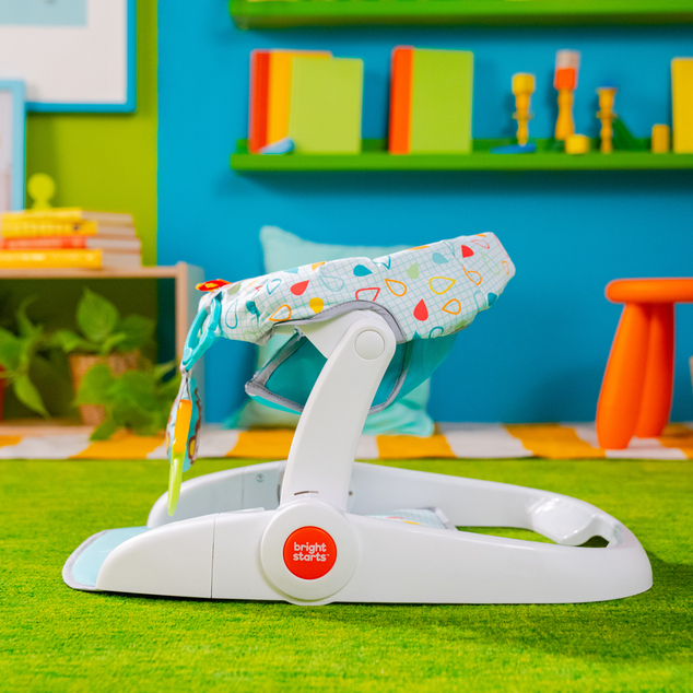 BRIGHT STARTS Siège d'apprentissage avec jouets prêt pour le voyage Learn-to-Sit™, 4m+
