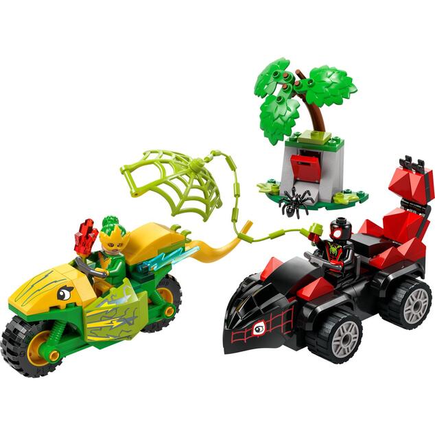 LEGO® Marvel Spidey e i suoi fantastici amici 11198 Spin, Electro e inseguimento con dinosauro