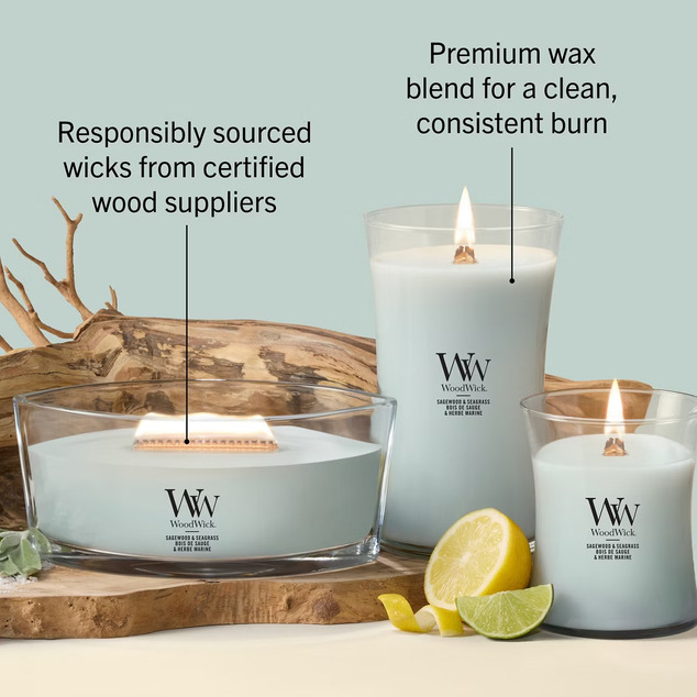 WW Kerze Boot Sagewood &amp; Seegras