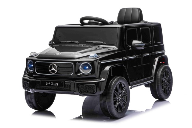 Auto elettrico Mercedes G580 12V, nero, telecomando 2,4 GHz, Bluetooth, USB