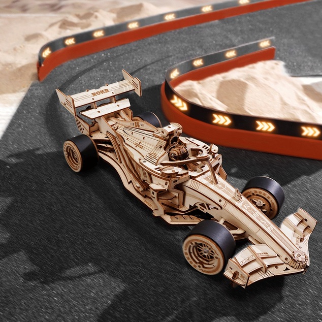 RoboTime 3D Holzpuzzle Rennwagen