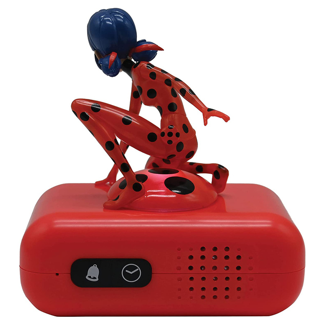 Lexibook Wecker mit 3D-Nachtlicht Miraculous Ladybug