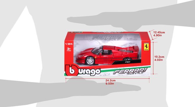 Bburago 1:24 Ferrari F50 Rot