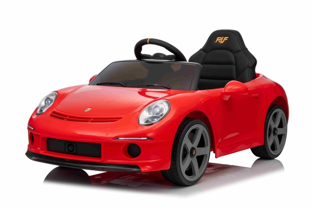 Elektrické autíčko RUF GT 12V, červené, Otváracie dvere, 2.4 GHz diaľkové ovládanie, LED s