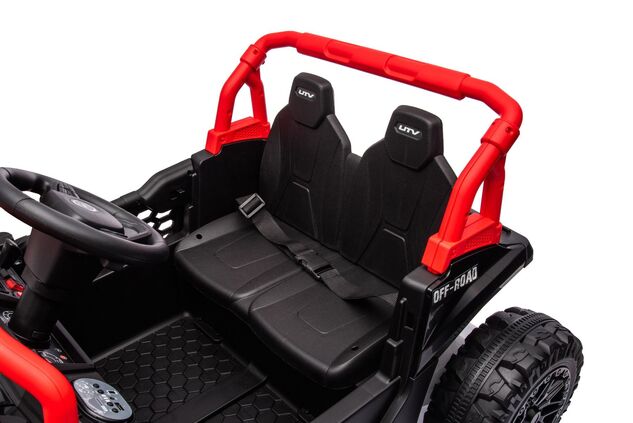 Elektrické autíčko UTV Small 12V, čierne, Pohon zadných kolies, 12V batéria