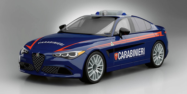 Cobi 24654 Alfa Romeo Giulia Quadrifoglio Carabinieri, 1:35, 99 k
