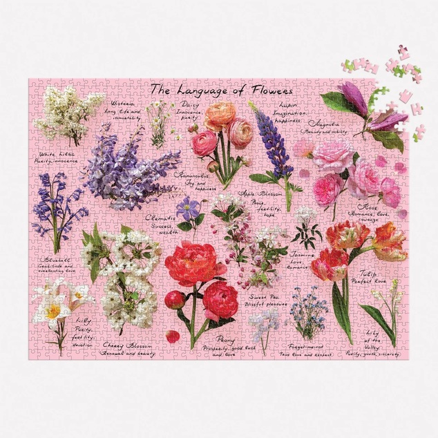 Galison Puzzle Limba florilor 1000 de piese