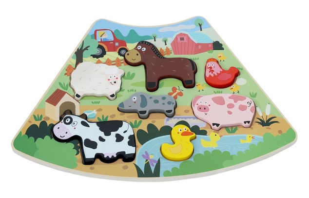 2Kids Toys Fa puzzle Kör összekapcsolható 6 az 1-ben