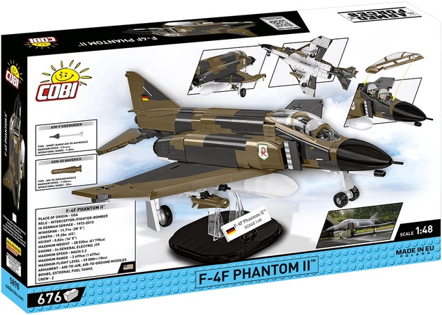 Cobi Armed Forces F-4F Phanthom II, 1:48, 676 k