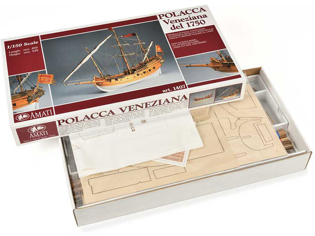 AMATI Polacca benátska loď 1750 kit