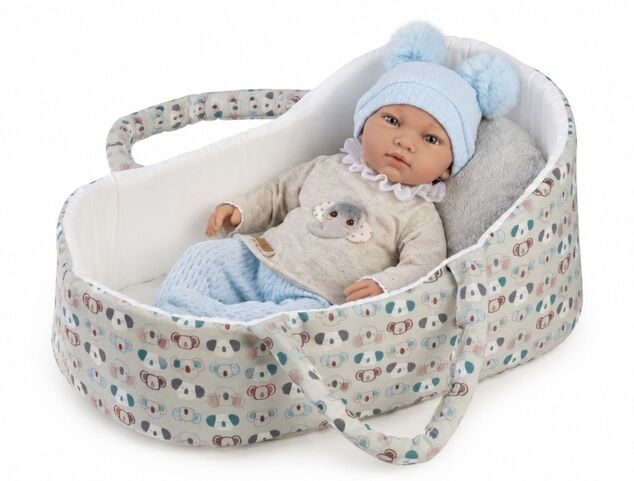 Guca 4132 Cestino di tessuto portatile per bambola di dimensioni 42-46 cm