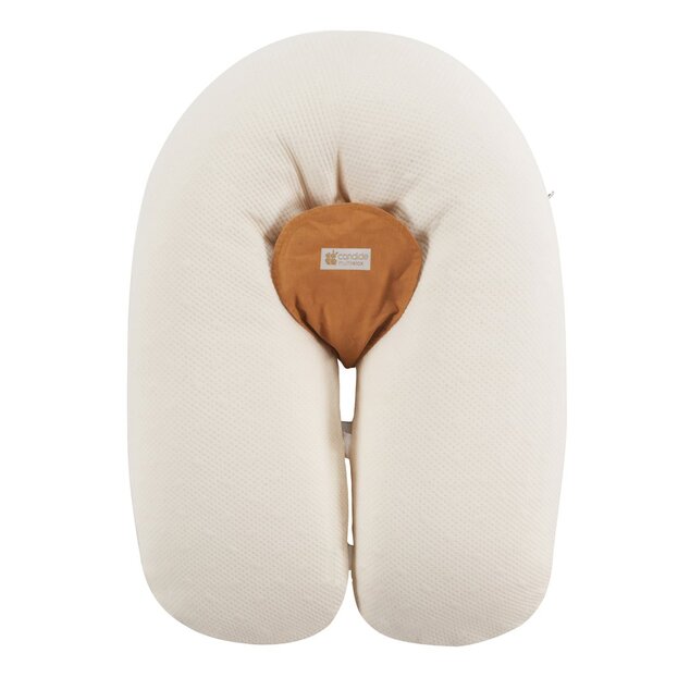 Cuscino gravidanza e allattamento Multirelax 3in1 Ecru, Cotone