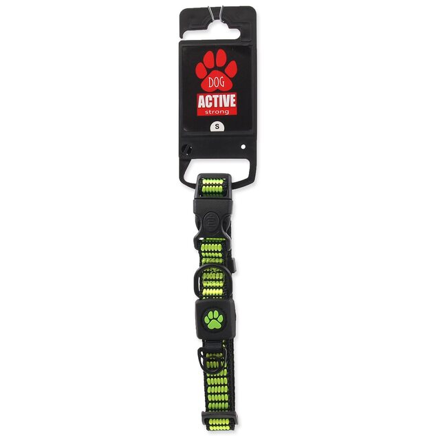 Obojok Active Dog Strong S limetka 1,5x27-37cm