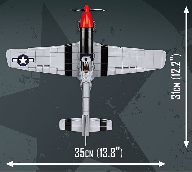 Cobi 5846 TOP GUN P-51 D Mustang, 1:32, 350 PS, 1 f