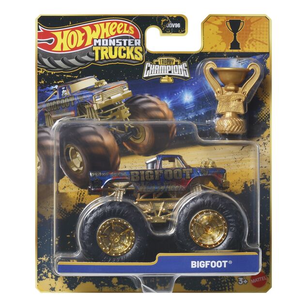 Mattel Hot Wheels Monster Trucks Trophy Champions - modello in metallo 1:64 - vari tipi