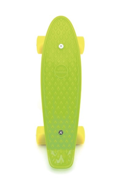 Skateboard - pennyboard 43cm, nosnosť 60kg plastovej osi, zelená, žltá kolesá