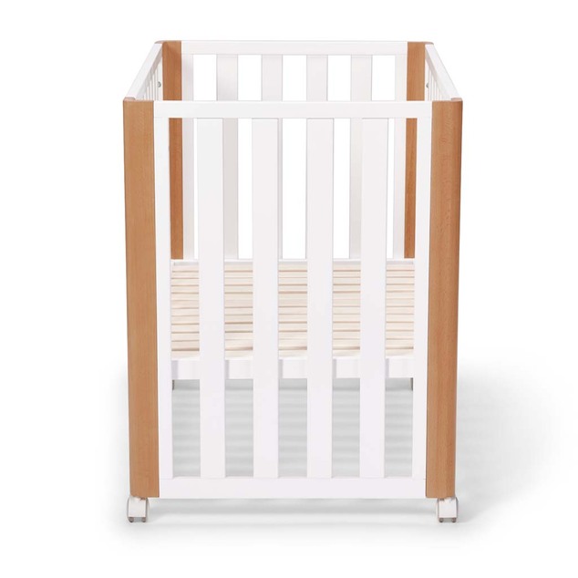 KINDERKRAFT SELECT Lesena posteljica Koya s funkcijo ograje, vključno z vzmetnico White, Premiu