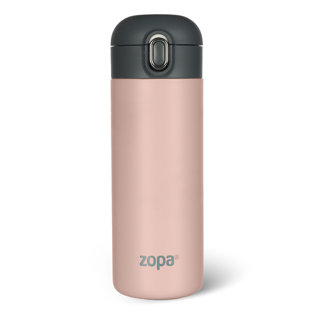 Termoska na tekutiny so slamkou 400 ml, Candy pink