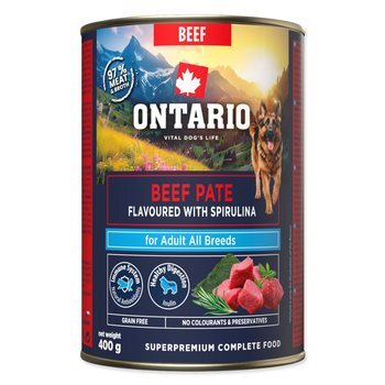 Conserve Ontario Adult pâté de bœuf à la spiruline 400g
