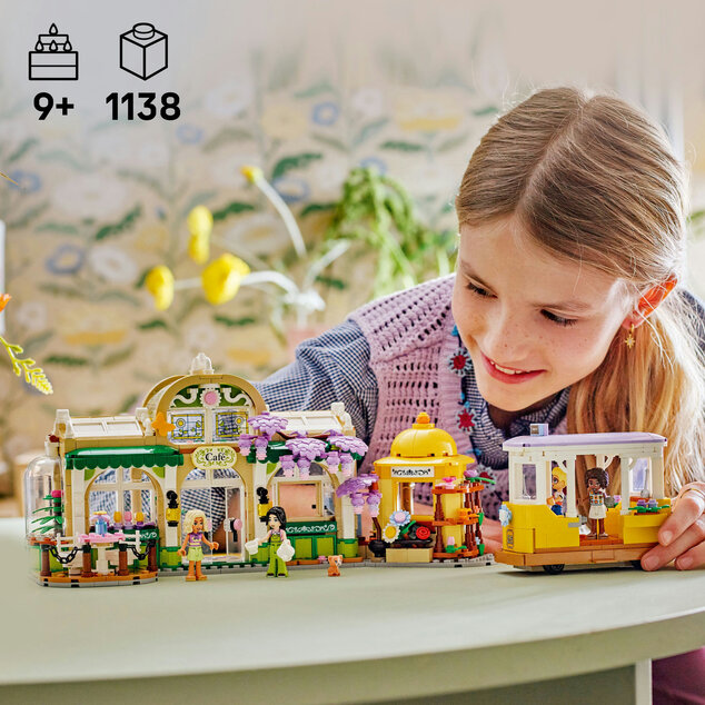LEGO® Friends 42671 Kaviareň plná rastlín a kvetinárstvo
