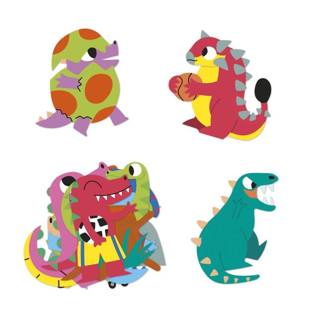 Janod Stickers Samolepky Dinosaurus 100 ks