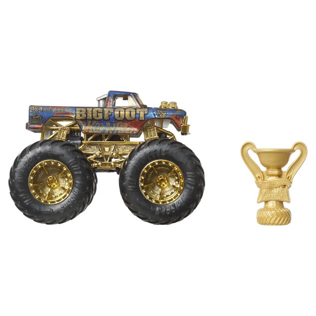Mattel Hot Wheels Monster Trucks Trophy Champions - modello in metallo 1:64 - vari tipi