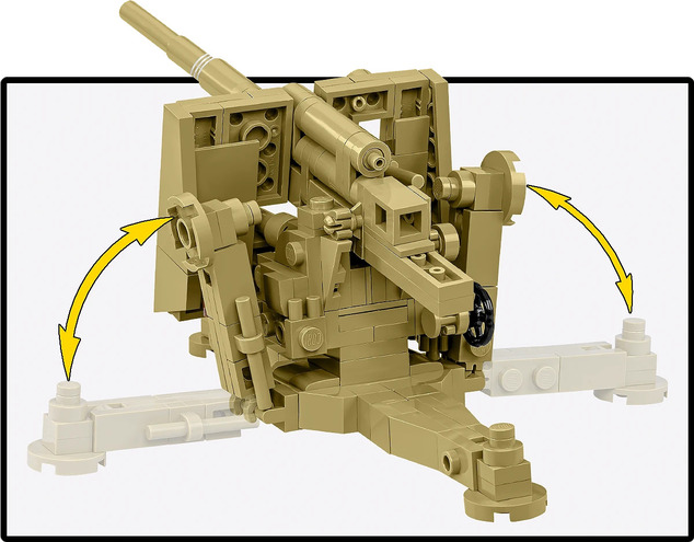 Cobi 8.8 cm Flak 18 légvédelmi ágyú (DAK), 1:35