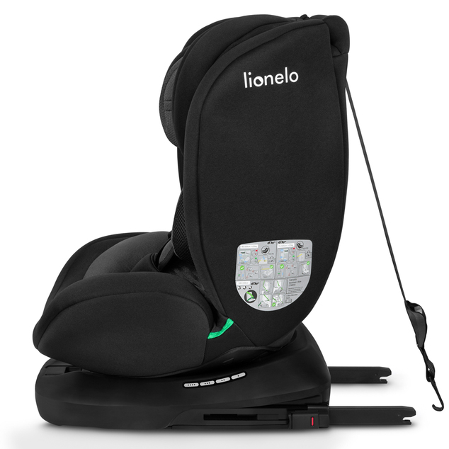 Lionelo Autosedačka Bastiaan i-Size (40-150 cm) Black Grey