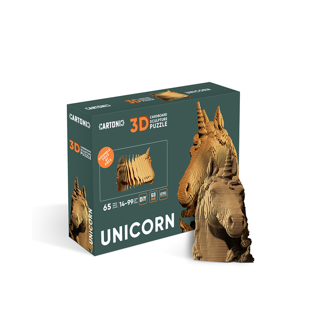 Cartonic Kartónové 3D puzzle Jednorožec