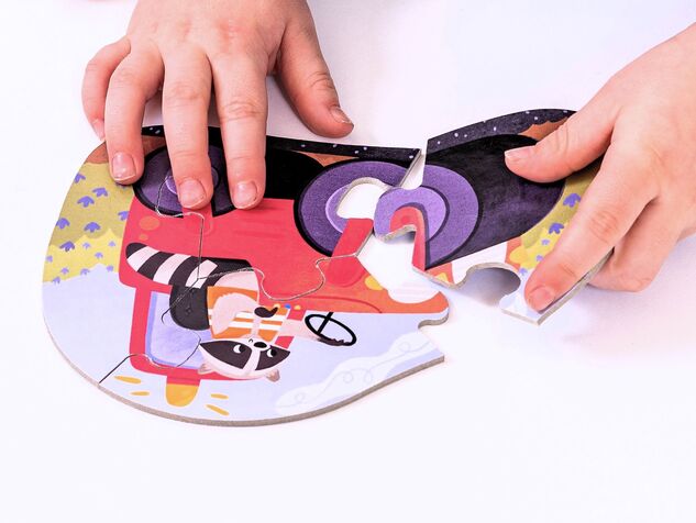 KukiKuk 80060 - Grandi puzzle Macchine da costruzione