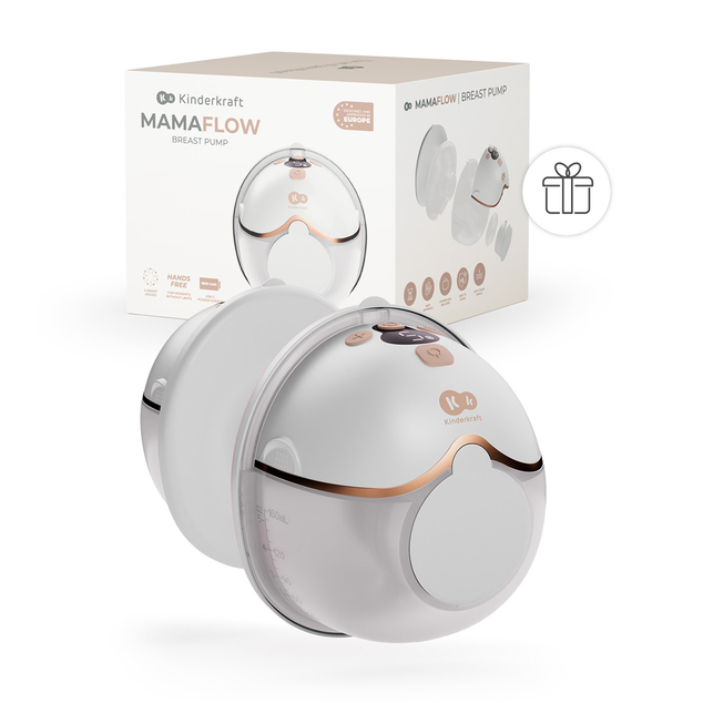 KINDERKRAFT Pumpica za majčino mlijeko Single Hands-free Mamaflow Gold