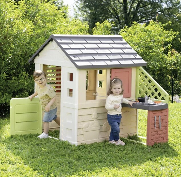 Smoby Domček Life Nature s kuchynkou