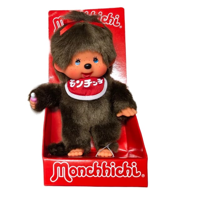 Monchhichi Mončiči ragazza giapponese con occhi blu 20cm