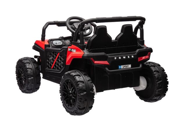 Elektrické autíčko UTV Small 12V, červené, Pohon zadných kolies, 12V batéria