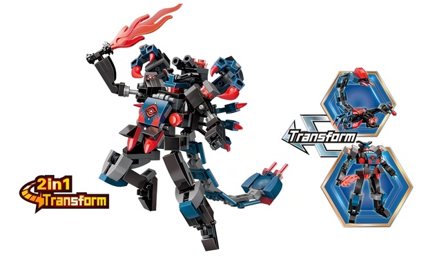 Qman MechaCorps 3101-3 Venom Ninja 2u1