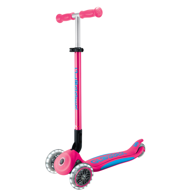 Globber detská skladacia kolobežka Elite Lights Fuchsia