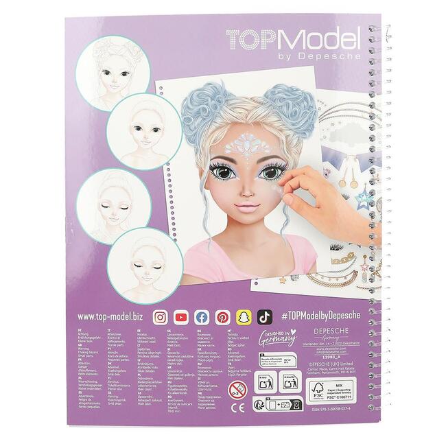 Top Model Kreatívny zošit na vytváranie make-upu