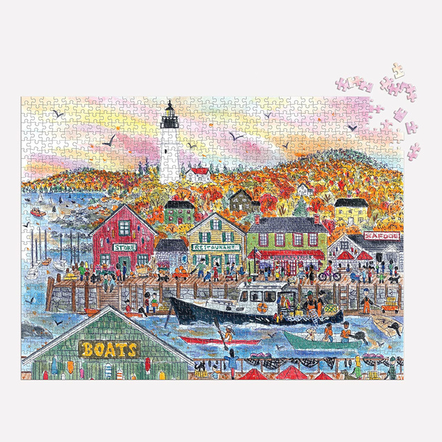 Galison Puzzle Herbst am Meer 1000 Teile